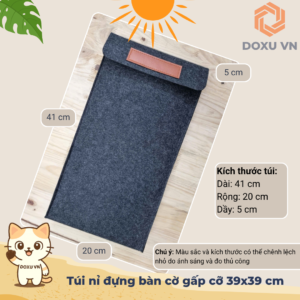 Túi bảo vệ bàn cờ gấp Klevor (các cỡ) – Nỉ chống sốc, chống trầy, gọn nhẹ mang đi