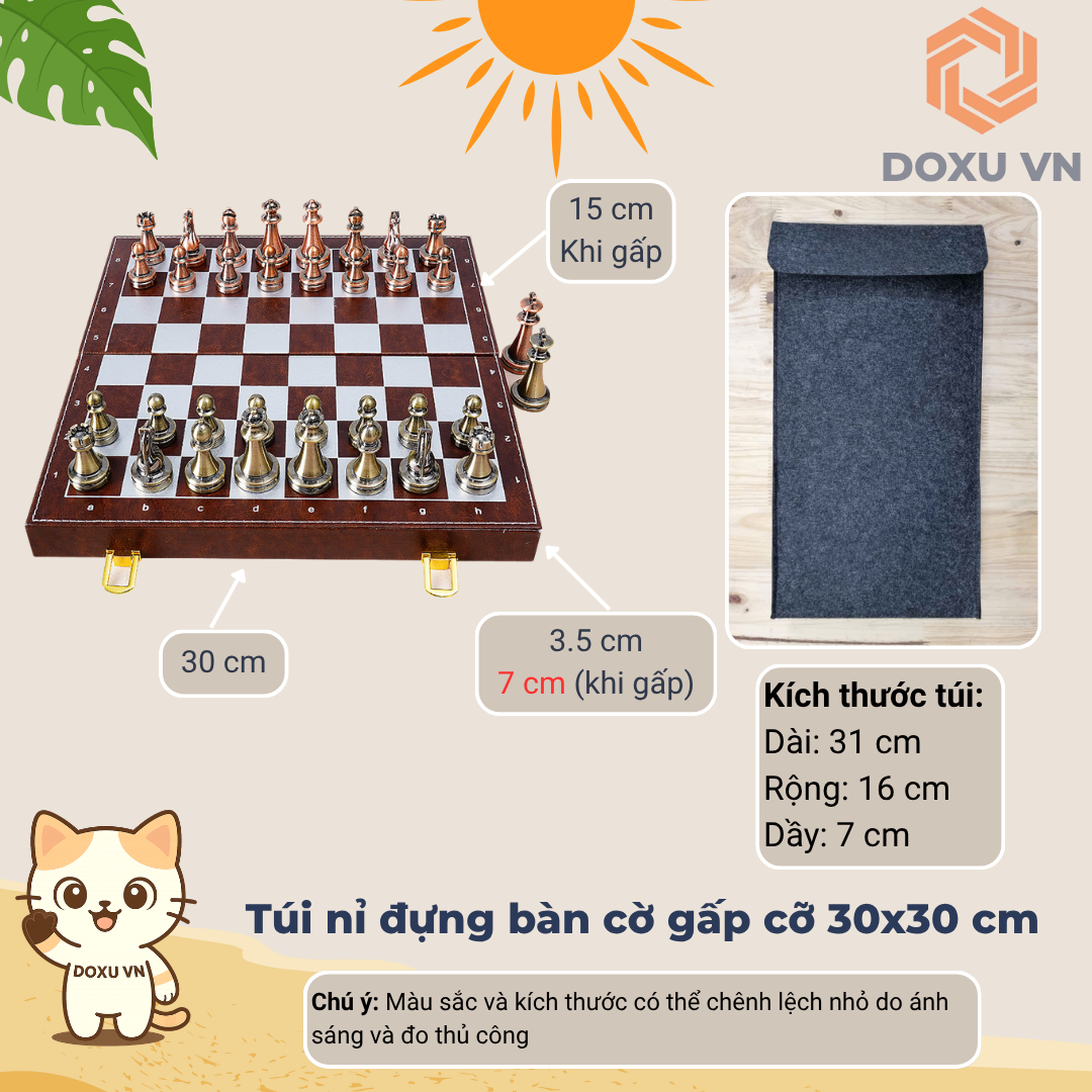Túi bảo vệ bàn cờ gấp Klevor (các cỡ) – Nỉ chống sốc, chống trầy, gọn nhẹ mang đi - Image 8