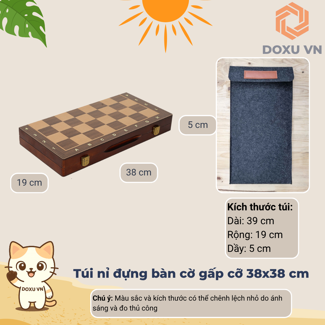Túi bảo vệ bàn cờ gấp Klevor (các cỡ) – Nỉ chống sốc, chống trầy, gọn nhẹ mang đi - Image 10