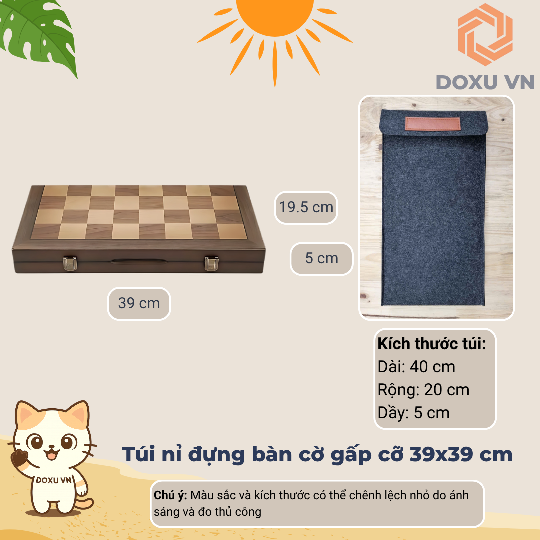 Túi bảo vệ bàn cờ gấp Klevor (các cỡ) – Nỉ chống sốc, chống trầy, gọn nhẹ mang đi - Image 7