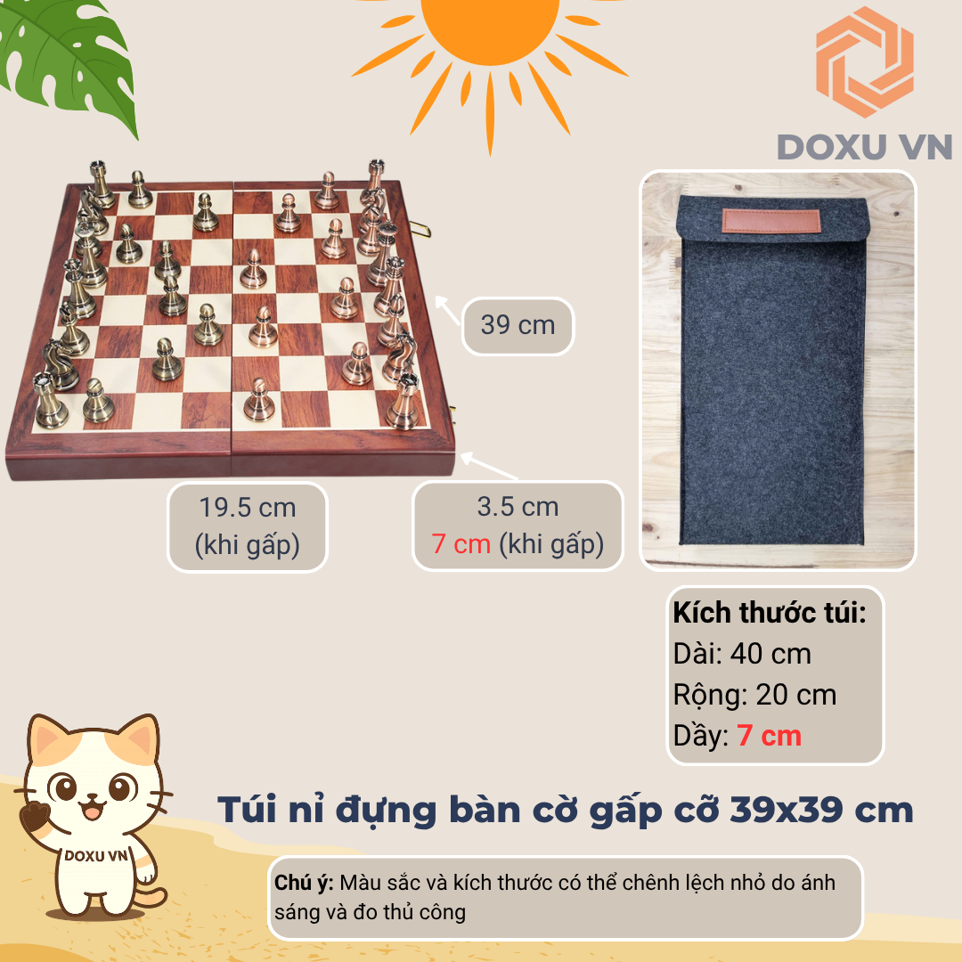 Túi bảo vệ bàn cờ gấp Klevor (các cỡ) – Nỉ chống sốc, chống trầy, gọn nhẹ mang đi - Image 6