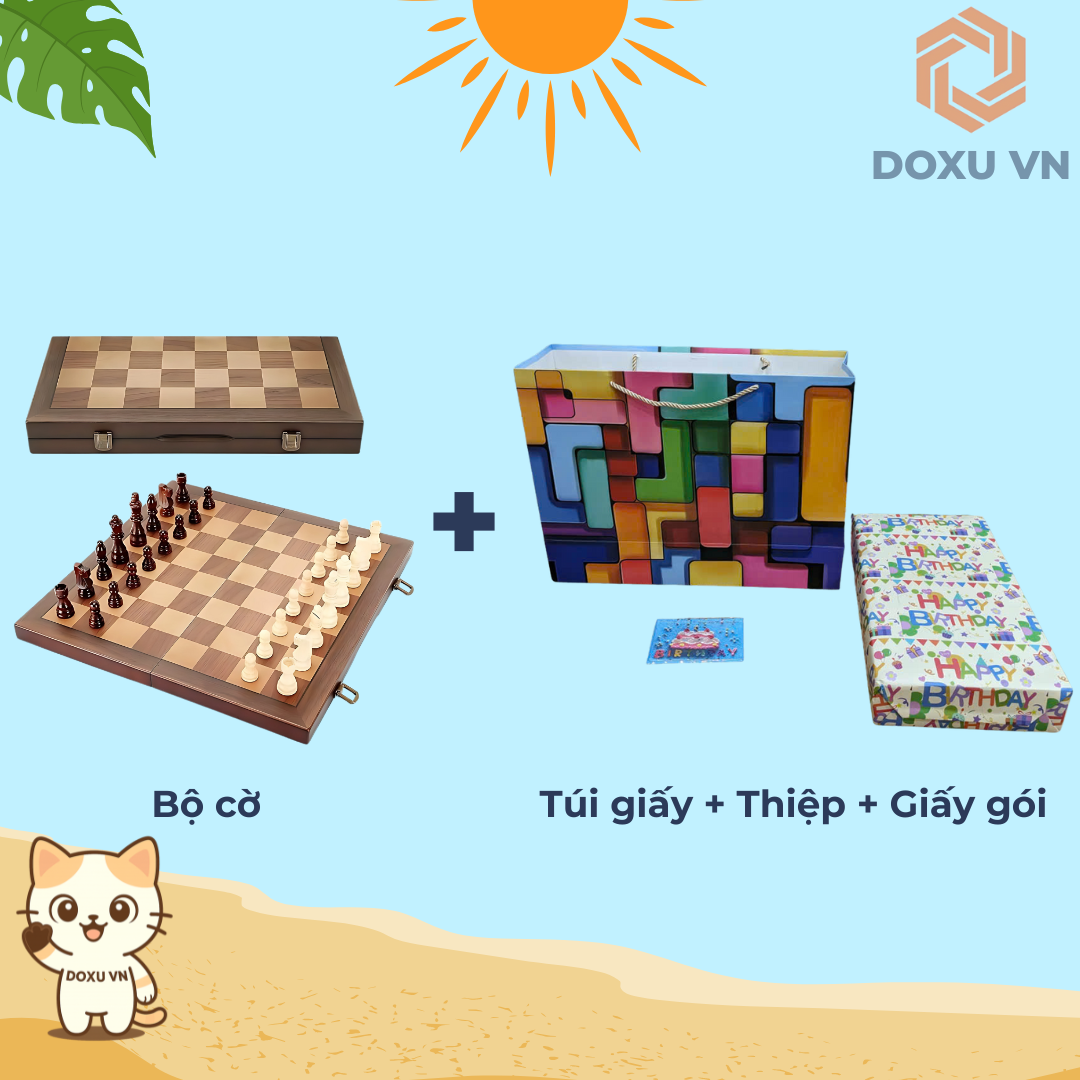 Bộ Cờ Vua Gỗ Óc Chó Nguyên Khối Cao Cấp 15 Inch – Tặng 2 Hậu – Có Nam Châm – Gấp Gọn Sang Trọng - Image 13