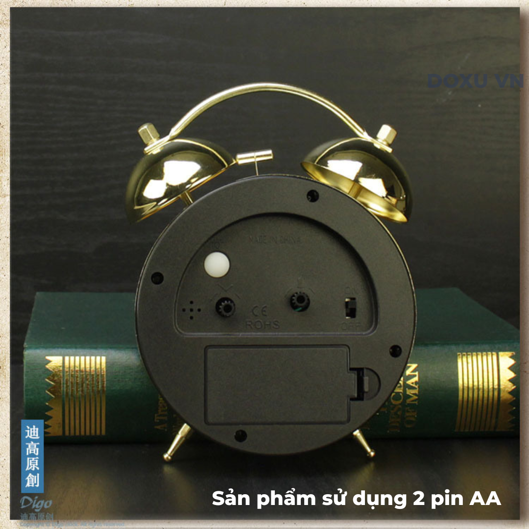 Đồng Hồ Báo Thức G45C4 – Thiết Kế Trẻ Trung, Lịch Lãm, Chuông Đôi Cổ Điển - Image 8