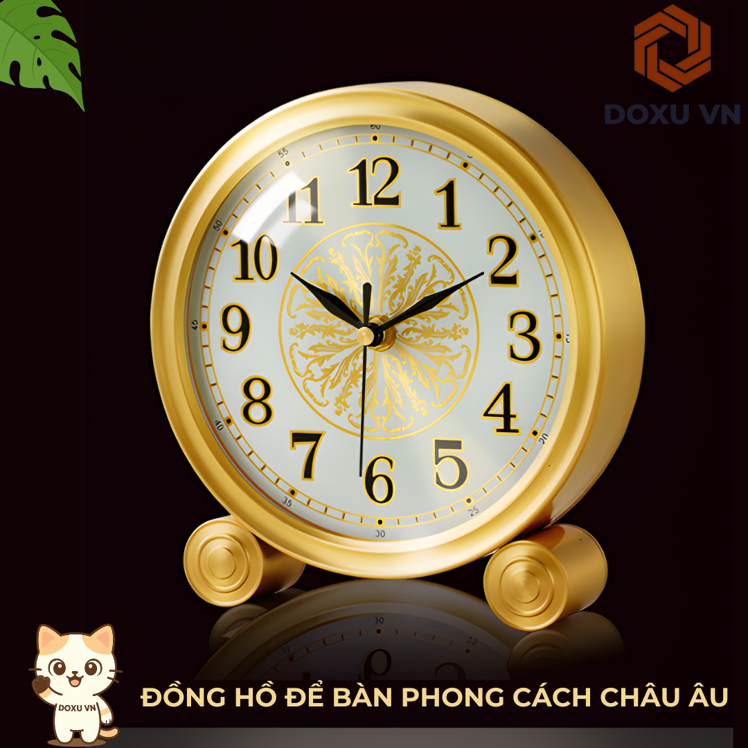 ĐỒNG HỒ ĐỂ BÀN PHONG CÁCH CHÂU ÂU – QUÀ TẶNG SANG TRỌNG - Image 4