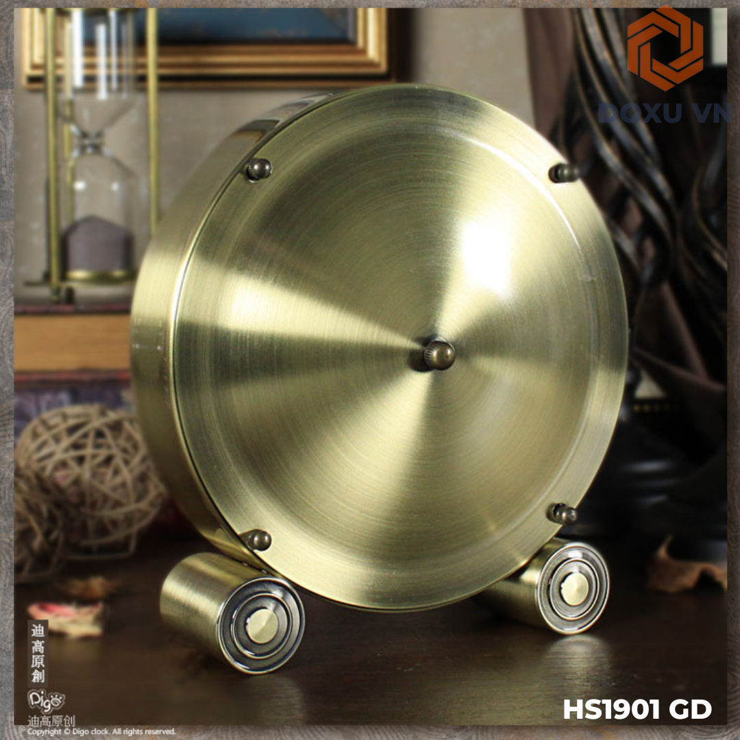 Đồng Hồ Để Bàn Cao Cấp Vàng Kim Tân Cổ Điển – Sang Trọng, Nổi Bật Không Gian HS1901 GD - Image 9