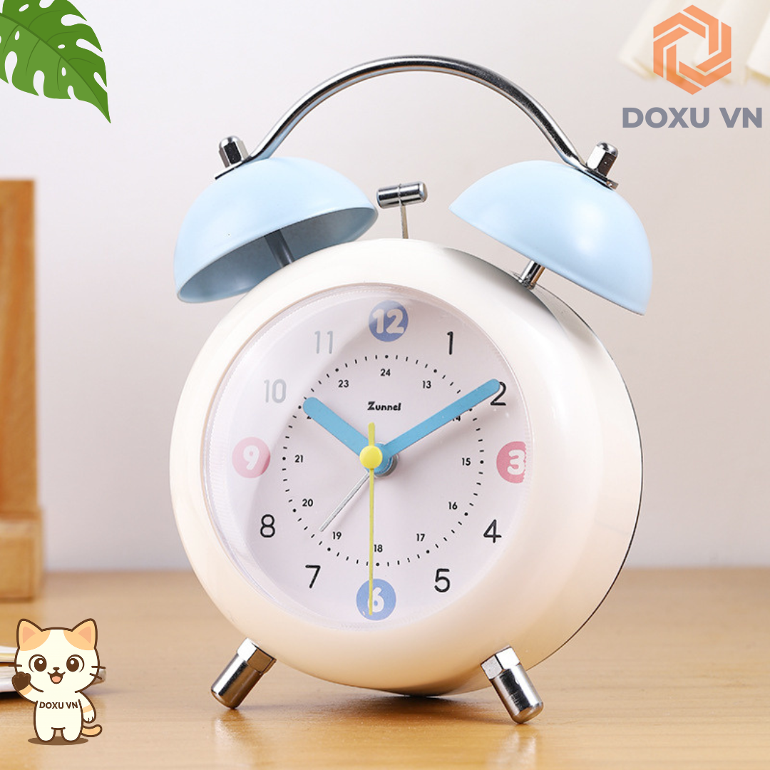 Đồng Hồ Báo Thức Cơ Học Cho Học Sinh – Chuông Đôi Siêu To, Đánh Thức Mạnh Mẽ Zunnel - Image 15