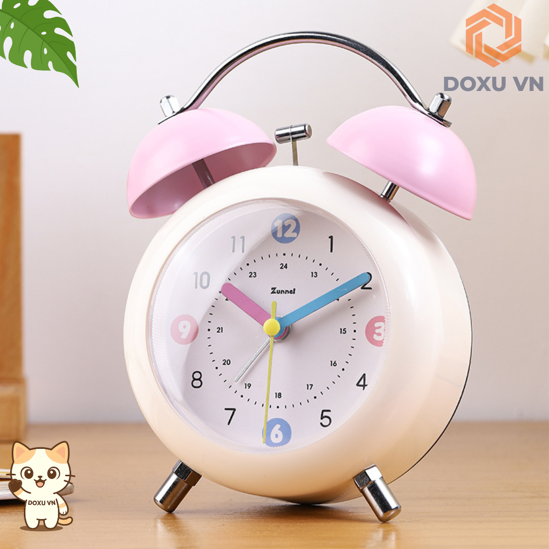 Đồng Hồ Báo Thức Cơ Học Cho Học Sinh – Chuông Đôi Siêu To, Đánh Thức Mạnh Mẽ Zunnel - Image 14