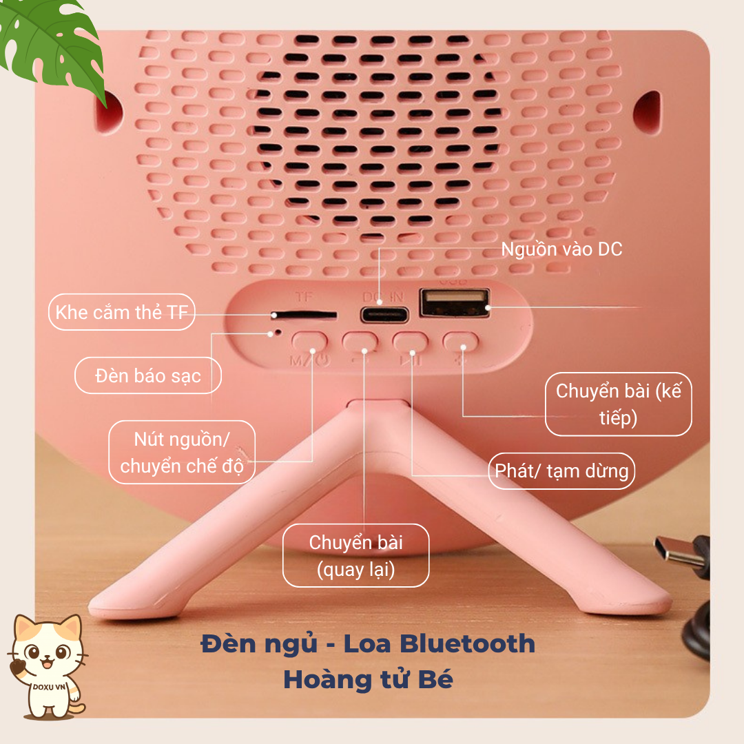 Đèn ngủ loa Bluetooth Hoàng tử Bé Y-567 - Loa không dây, đèn RGB cảm ứng, quà tặng dễ thương - Image 6