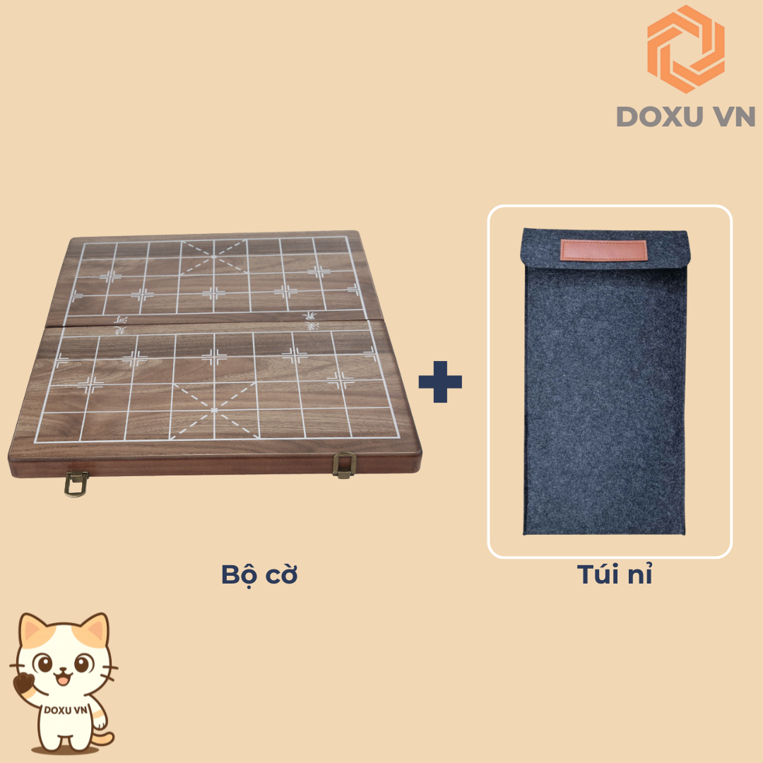 BỘ CỜ TƯỚNG GỖ TẦN BÌ GẤP GỌN – SANG TRỌNG, TIỆN LỢI, DỄ DÀNG MANG THEO - Image 2