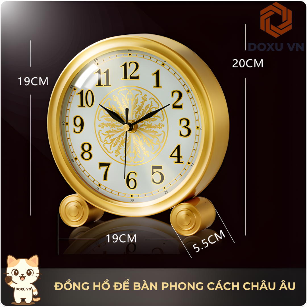 ĐỒNG HỒ ĐỂ BÀN PHONG CÁCH CHÂU ÂU – QUÀ TẶNG SANG TRỌNG - Image 3